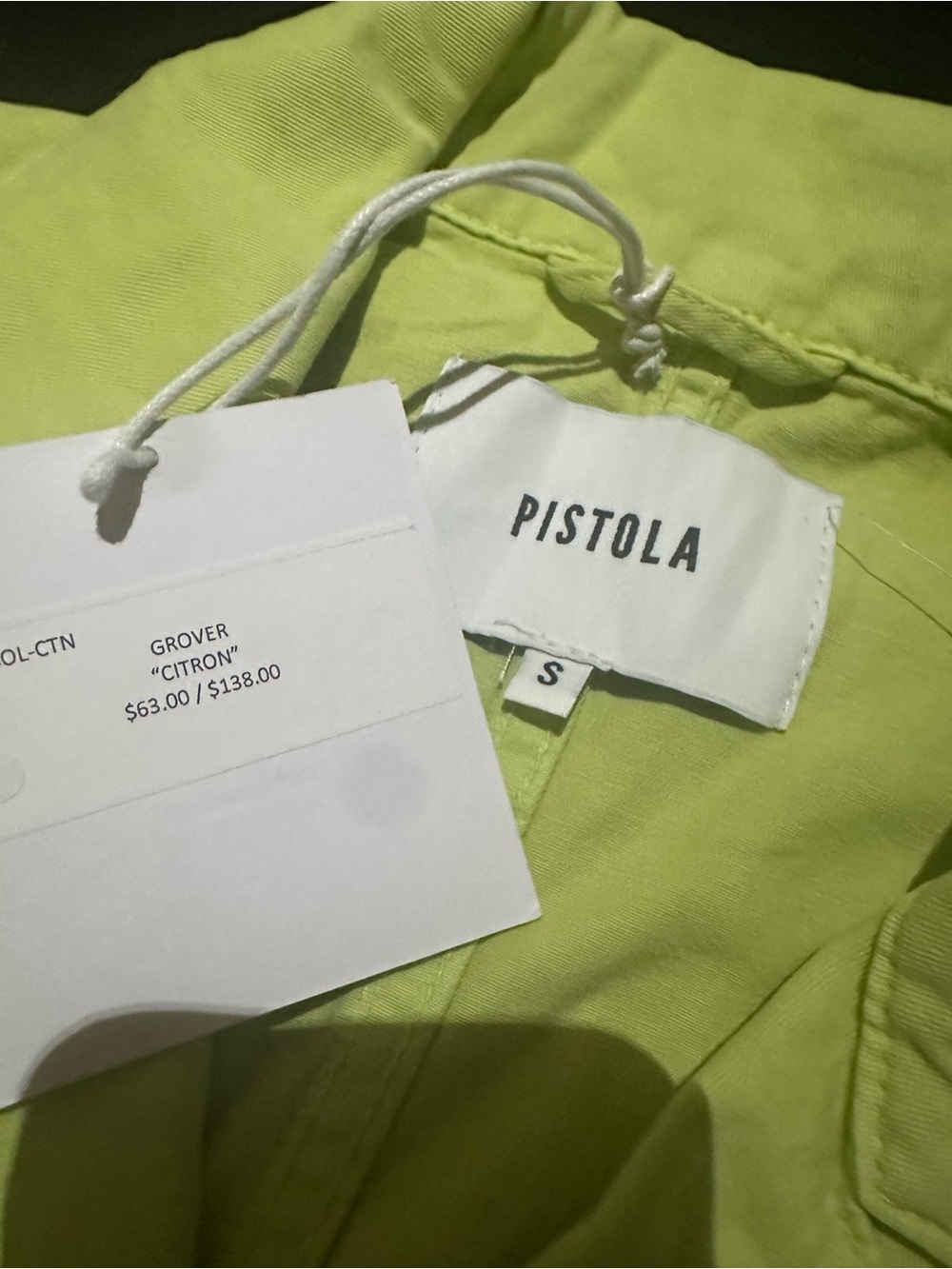 pistola Lime Short-Sleeve Utility Jumpsuit - Picture 4 of 6